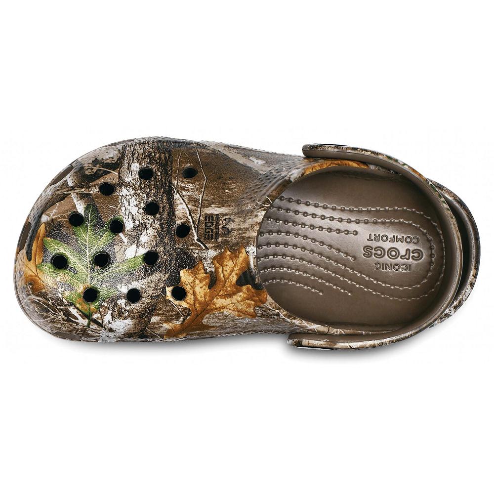Brown Boys' Crocs Classic Realtree Edge® Clogs | NZ 1333UZGT